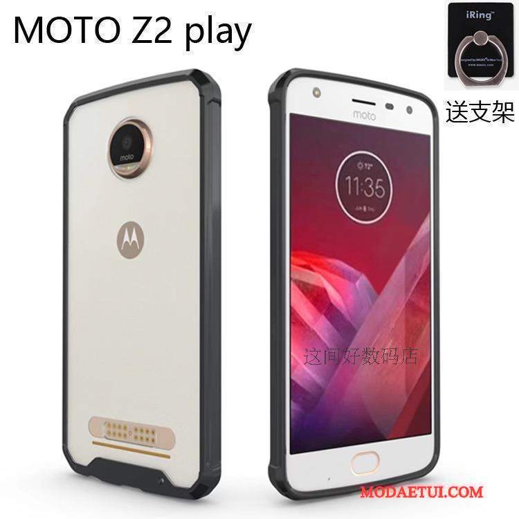 Futerał Moto Z2 Play Miękki Przezroczysty Trudno, Etui Moto Z2 Play Ochraniacz Niebieskina Telefon