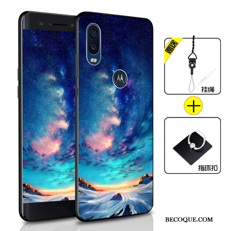 Futerał Motorola One Vision Ochraniacz Ciemno Niebieskina Telefon, Etui Motorola One Vision Torby Anti-fall