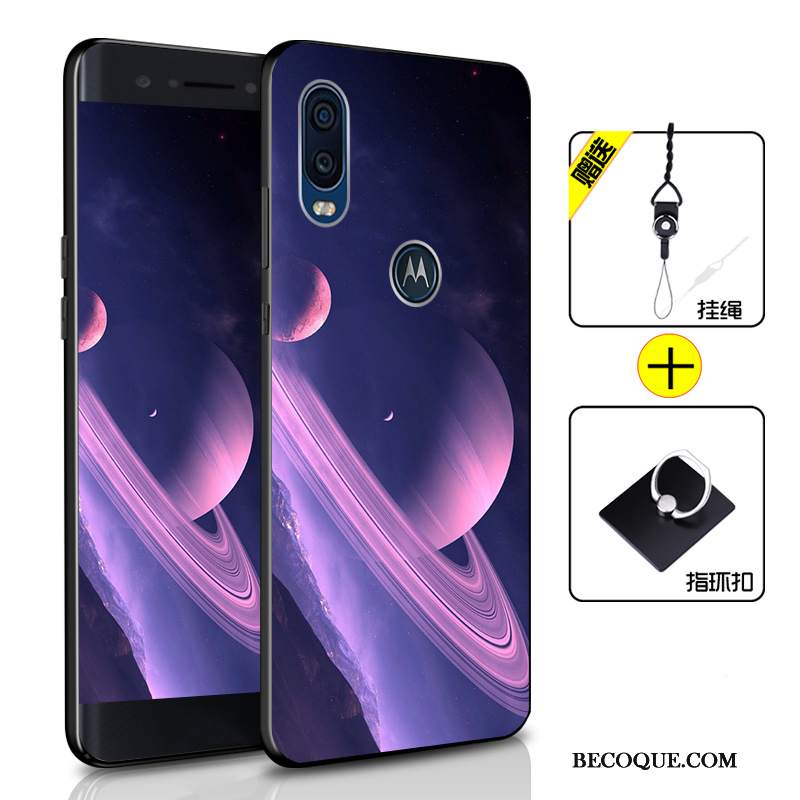 Futerał Motorola One Vision Ochraniacz Ciemno Niebieskina Telefon, Etui Motorola One Vision Torby Anti-fall