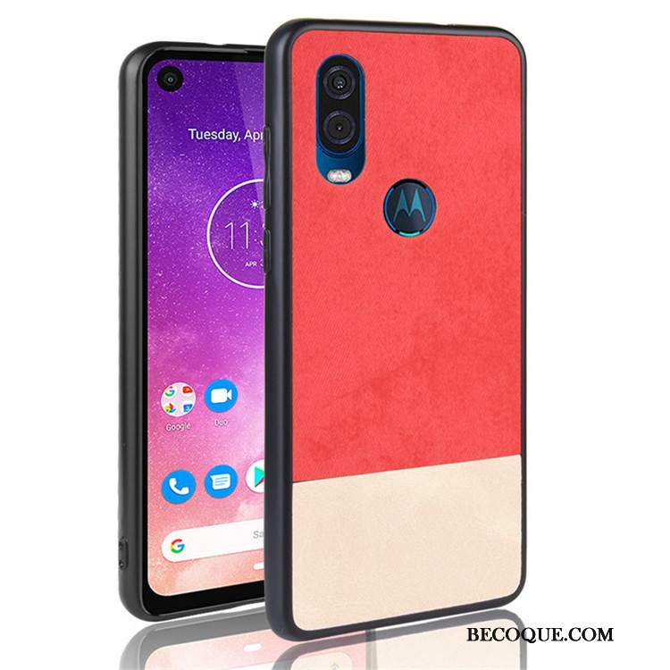 Futerał Motorola One Vision Torby Mieszane Kolory Czarny, Etui Motorola One Vision Ochraniacz Na Telefon Anti-fall