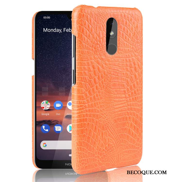 Futerał Nokia 3.2 Skóra Anti-fall Czarny, Etui Nokia 3.2 Ochraniacz Na Telefon Trudno