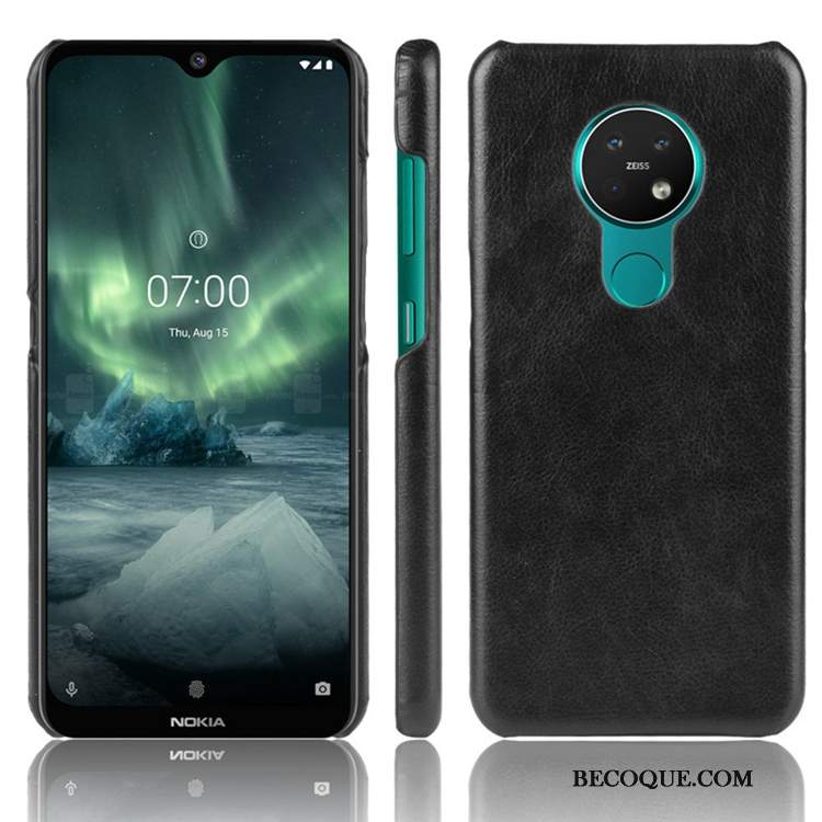 Futerał Nokia 6.2 Skóra Tylna Pokrywa Niebieski, Etui Nokia 6.2 Torby Osobowość Anti-fall