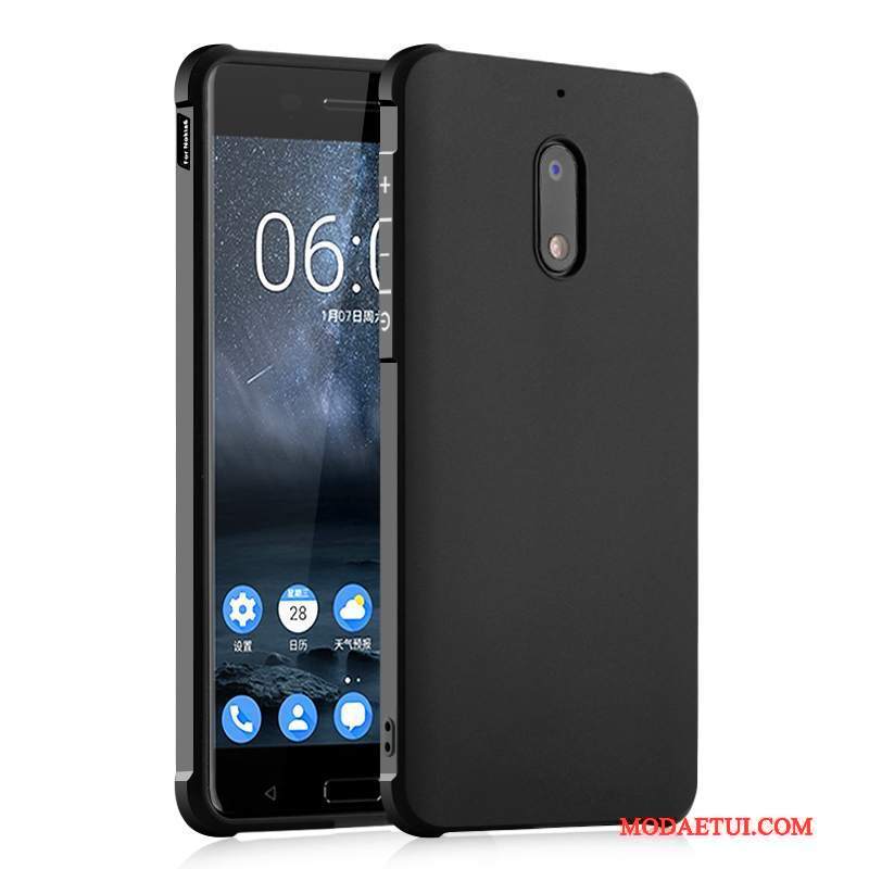 Futerał Nokia 6 Miękki Na Telefon Proste, Etui Nokia 6 Ochraniacz Czarny Anti-fall