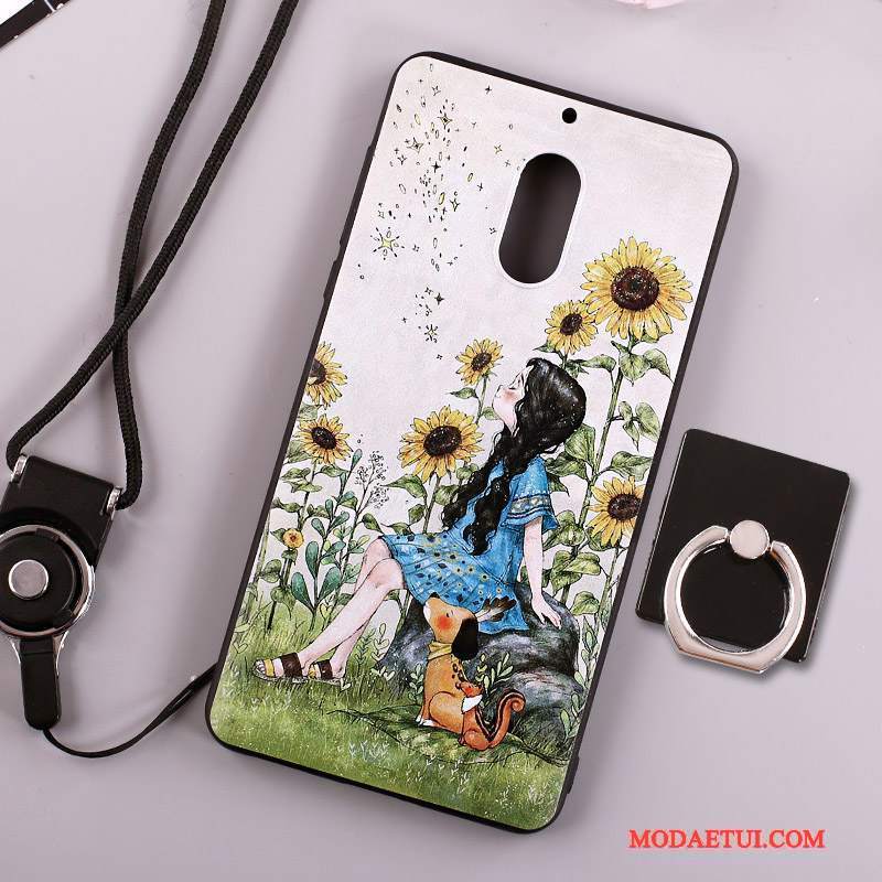 Futerał Nokia 6 Torby Wisząca Szyja Biały, Etui Nokia 6 Ochraniacz Na Telefon Ring