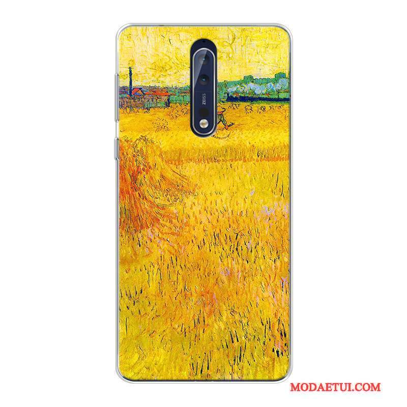 Futerał Nokia 8 Miękki Dostosowane Sztuka, Etui Nokia 8 Torby Gwiaździsty Oryginalny