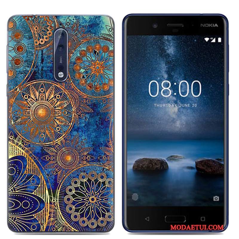 Futerał Nokia 8 Miękki Na Telefon Osobowość, Etui Nokia 8 Ochraniacz Biały