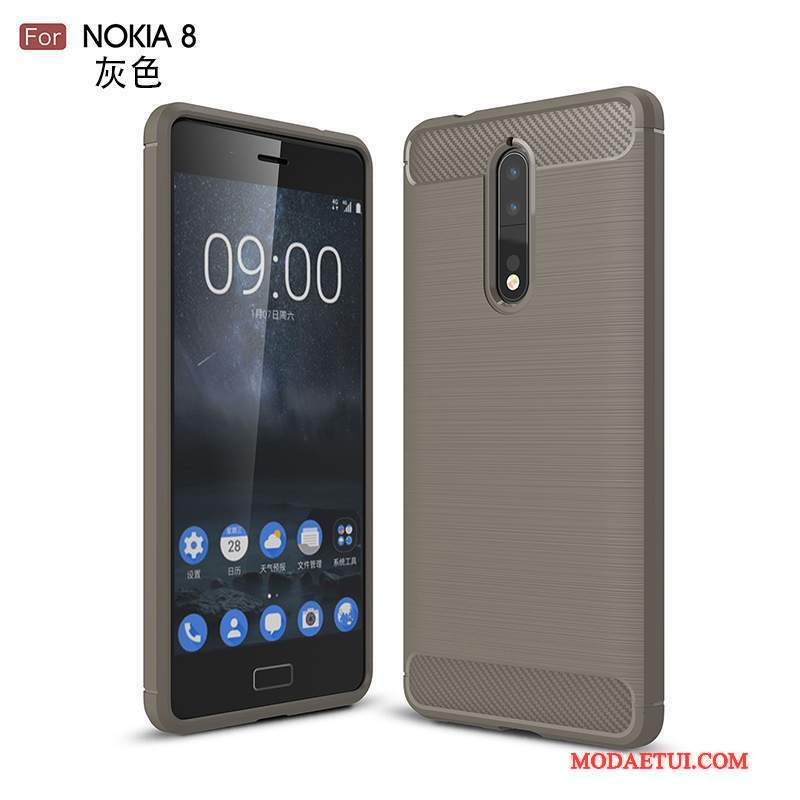 Futerał Nokia 8 Torby Anti-fallna Telefon, Etui Nokia 8 Ochraniacz Szary
