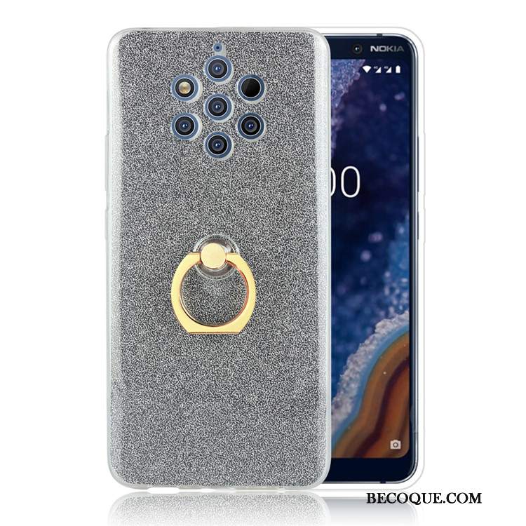 Futerał Nokia 9 Pureview Miękki Proszek Ring, Etui Nokia 9 Pureview Biznes Anti-fall