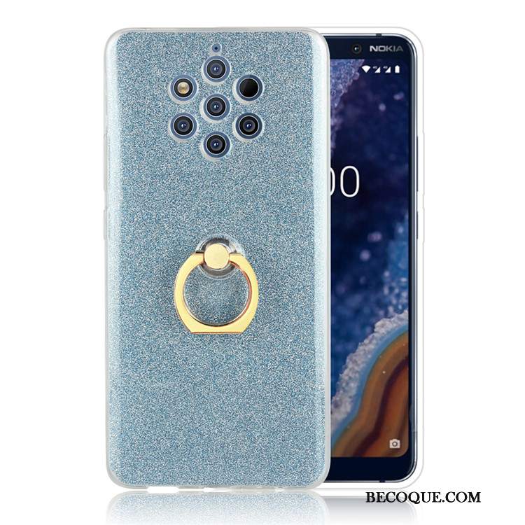 Futerał Nokia 9 Pureview Miękki Proszek Ring, Etui Nokia 9 Pureview Biznes Anti-fall