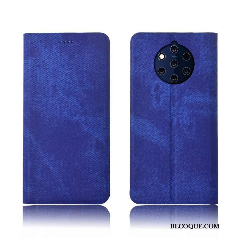 Futerał Nokia 9 Pureview Skóra Denim Anti-fall, Etui Nokia 9 Pureview Miękki Na Telefon Nowy