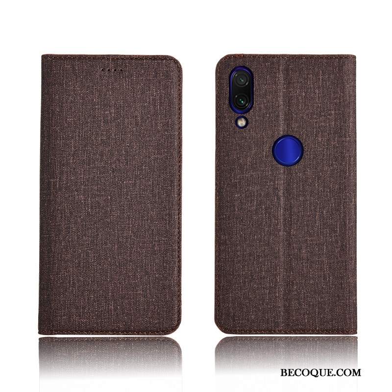 Futerał Redmi 7 Skóra Niebieski Nowy, Etui Redmi 7 Pokrowce Czerwonyna Telefon