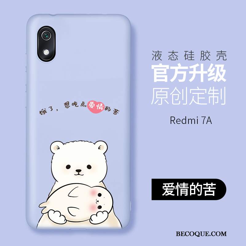 Futerał Redmi 7a Miękki Osobowość Czerwony, Etui Redmi 7a Silikonowe Na Telefon Różowe