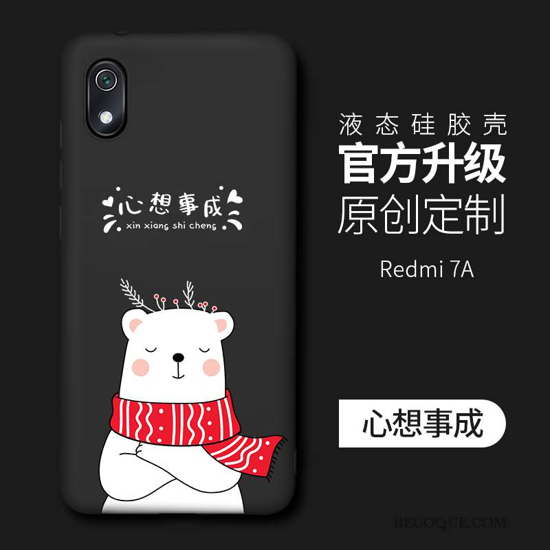 Futerał Redmi 7a Miękki Osobowość Czerwony, Etui Redmi 7a Silikonowe Na Telefon Różowe