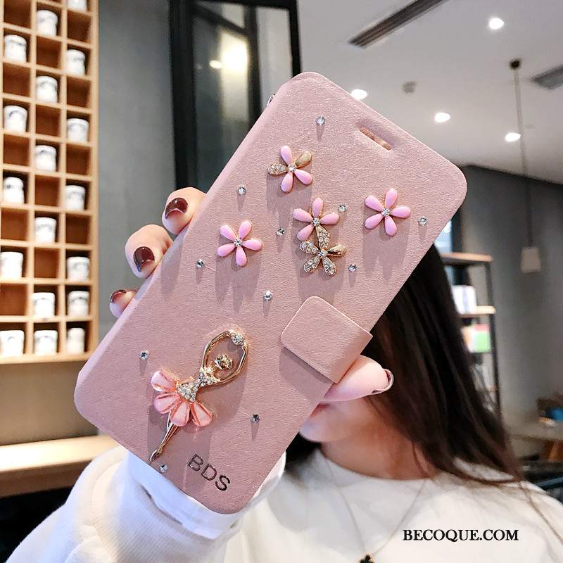 Futerał Redmi 8 Rhinestone Czerwony Osobowość, Etui Redmi 8 Moda Na Telefon Anti-fall