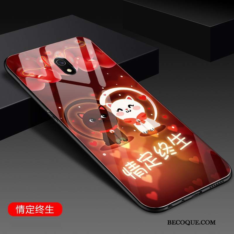 Futerał Redmi 8a Moda Anti-fall Szkło, Etui Redmi 8a Kreatywne Na Telefon Purpurowy