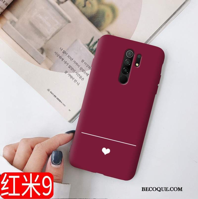 Futerał Redmi 9 Miękki Na Telefon Czerwony Netto, Etui Redmi 9 Silikonowe Modna Marka Piękny