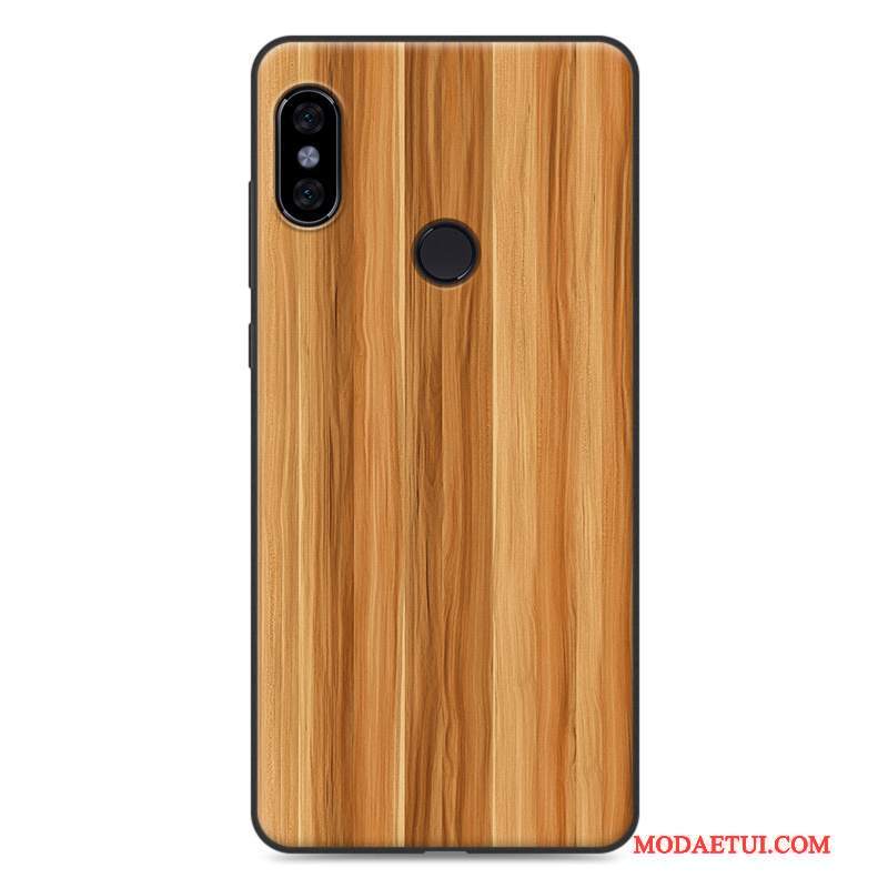 Futerał Redmi Note 5 Ochraniacz Anti-fall Drewno, Etui Redmi Note 5 Miękki Czerwony Tendencja