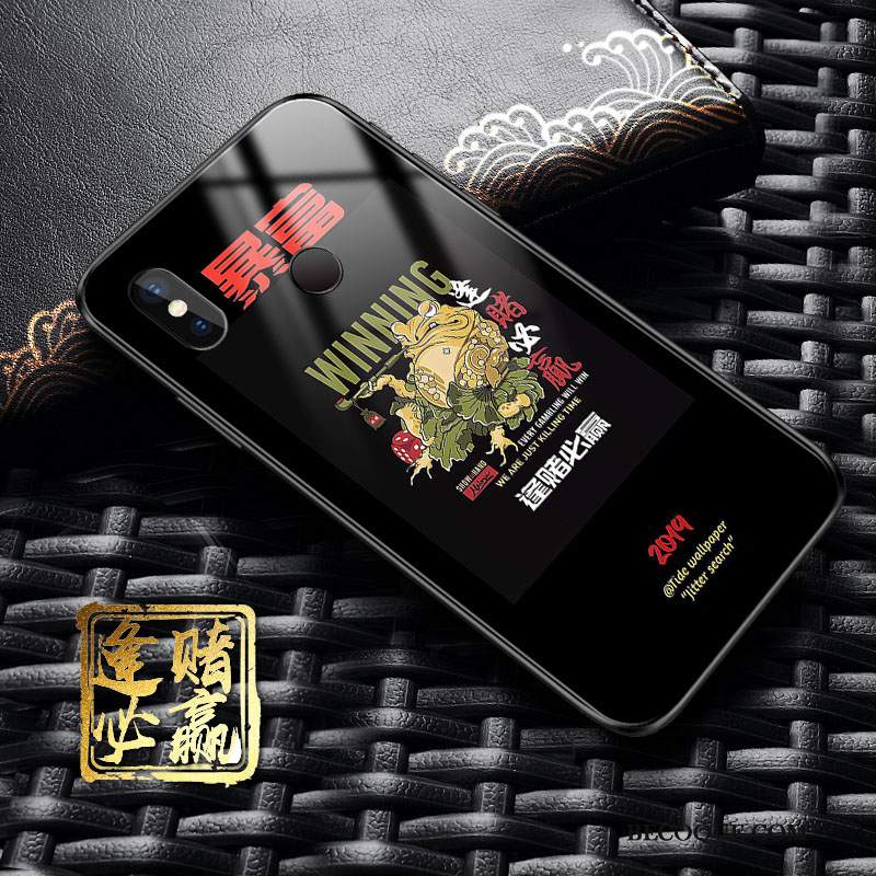 Futerał Redmi Note 6 Pro Chiński Stylna Telefon, Etui Redmi Note 6 Pro Różowe Szkło
