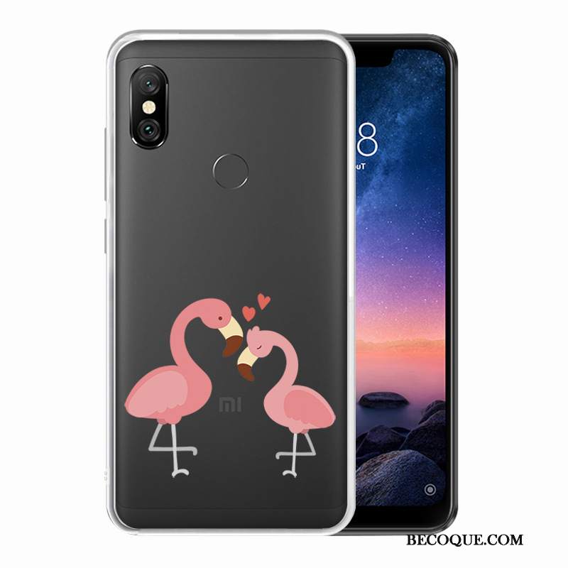 Futerał Redmi Note 6 Pro Kolor Mały Przezroczysty, Etui Redmi Note 6 Pro Ochraniacz Białyna Telefon