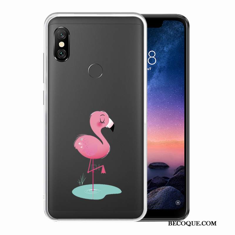 Futerał Redmi Note 6 Pro Kolor Mały Przezroczysty, Etui Redmi Note 6 Pro Ochraniacz Białyna Telefon