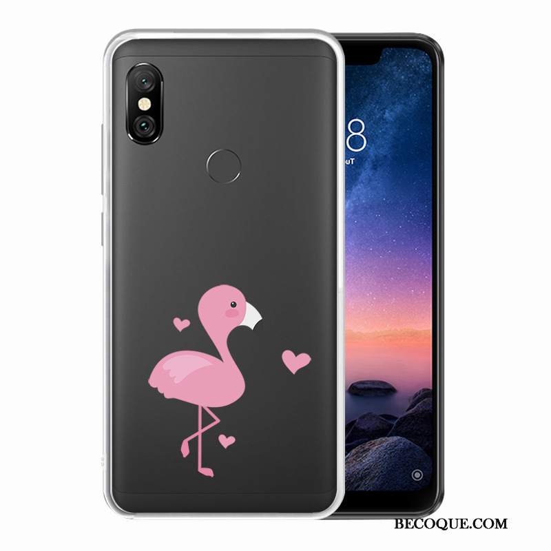 Futerał Redmi Note 6 Pro Kolor Mały Przezroczysty, Etui Redmi Note 6 Pro Ochraniacz Białyna Telefon