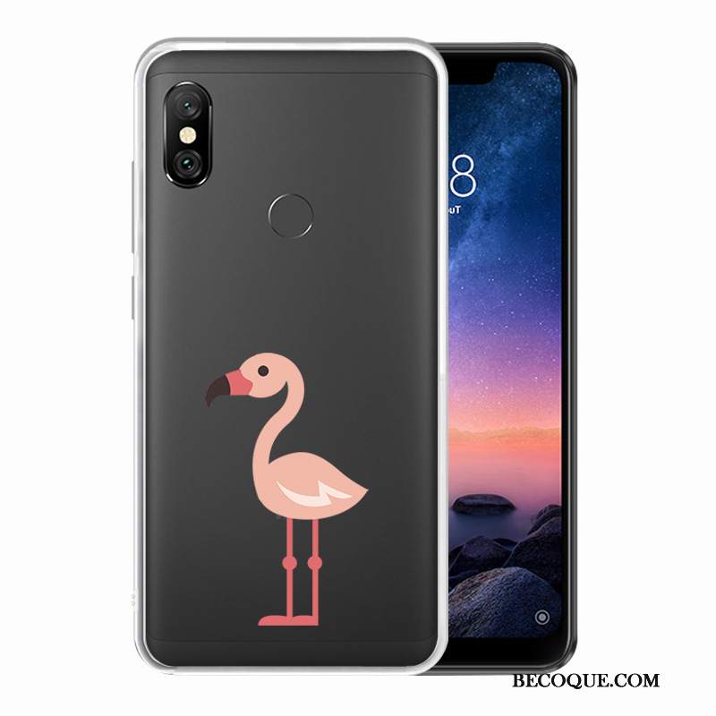 Futerał Redmi Note 6 Pro Kolor Mały Przezroczysty, Etui Redmi Note 6 Pro Ochraniacz Białyna Telefon