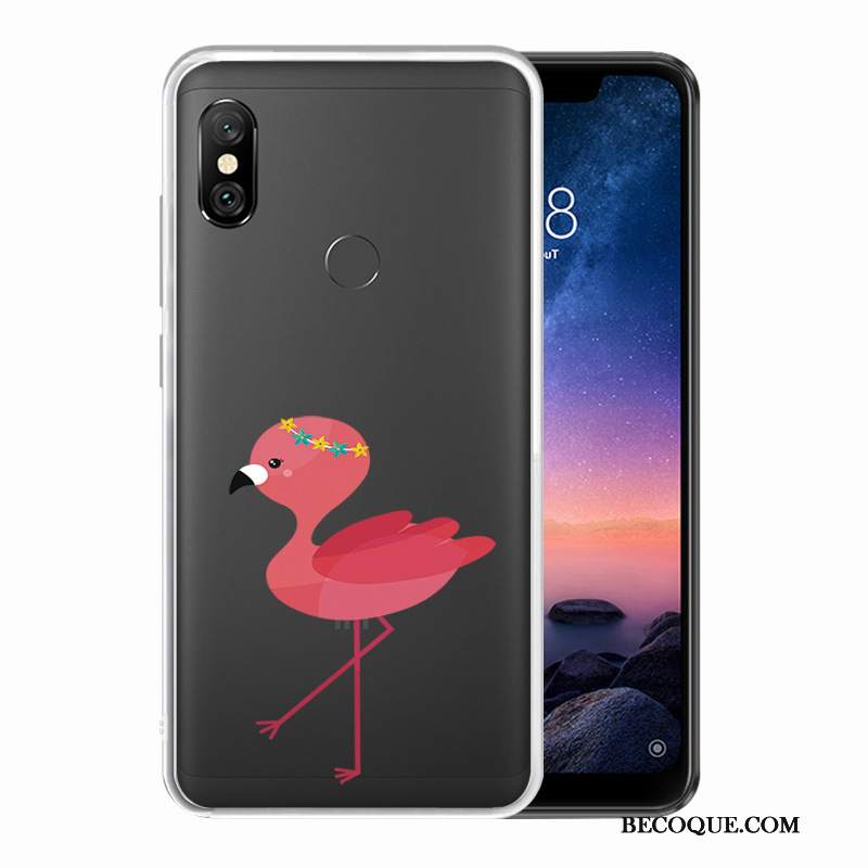 Futerał Redmi Note 6 Pro Kolor Mały Przezroczysty, Etui Redmi Note 6 Pro Ochraniacz Białyna Telefon