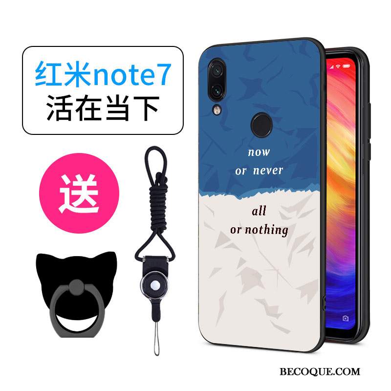 Futerał Redmi Note 7 Kreatywne Czarny Osobowość, Etui Redmi Note 7 Kreskówka Student Czerwony