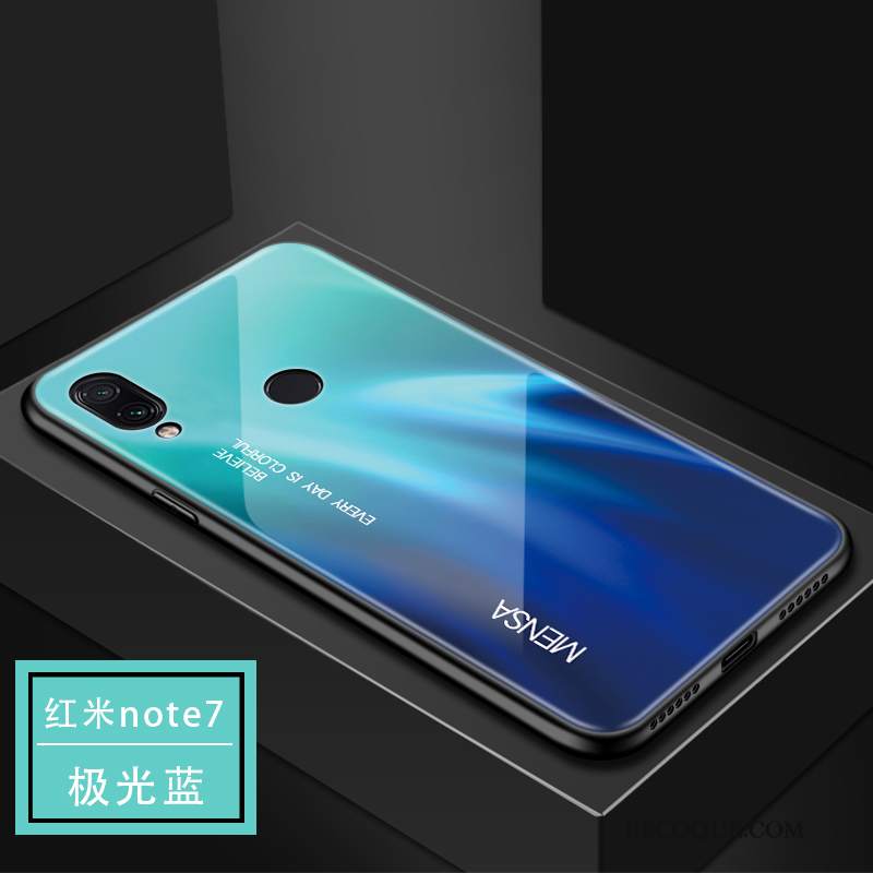 Futerał Redmi Note 7 Ochraniacz Anti-fall Modna Marka, Etui Redmi Note 7 Torby Szkło Czerwony