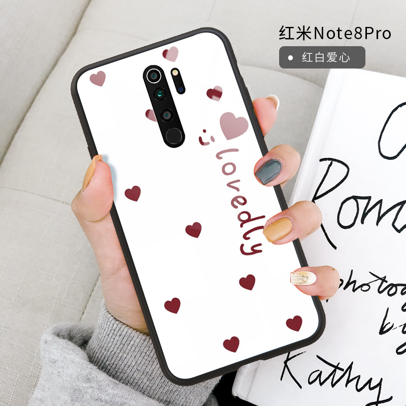 Futerał Redmi Note 8 Pro Miękki Tylna Pokrywa Miłość, Etui Redmi Note 8 Pro Silikonowe Lustro Szkło