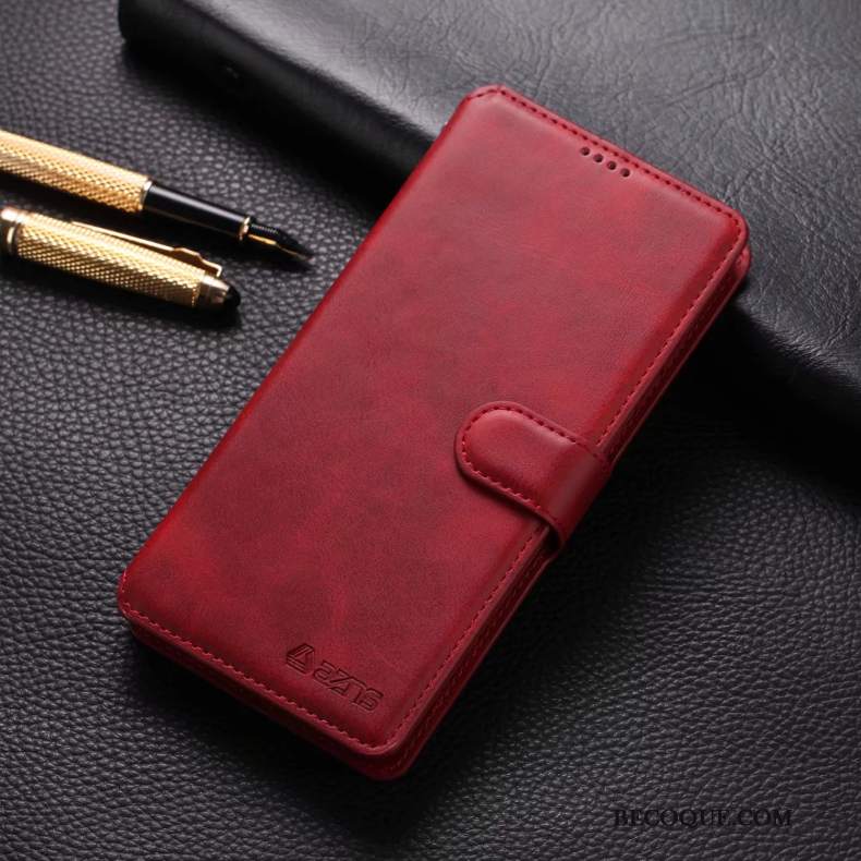 Futerał Redmi Note 8 Pro Pokrowce Czerwony Mały, Etui Redmi Note 8 Pro Skóra Na Telefon
