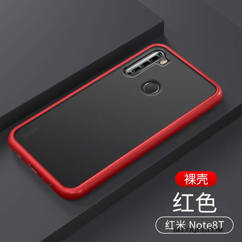Futerał Redmi Note 8t Silikonowe Nubuku Biały, Etui Redmi Note 8t Modna Marka Czerwony