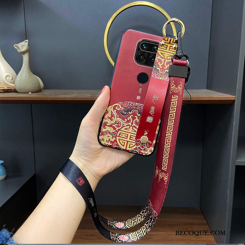 Futerał Redmi Note 9 Torby Czerwony Anti-fall, Etui Redmi Note 9 Kreatywne Nowyna Telefon