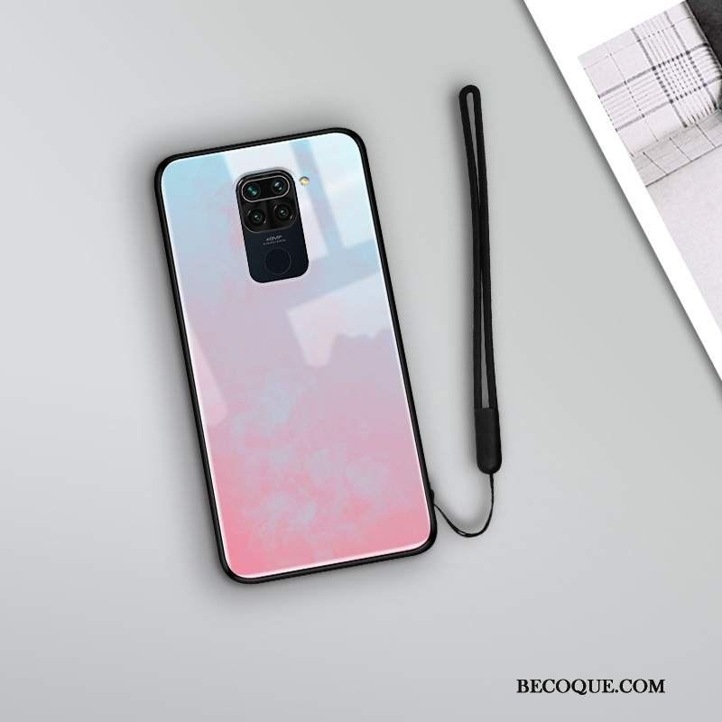 Futerał Redmi Note 9 Torby Zakochani Wiatr, Etui Redmi Note 9 Miękki Anti-fall Różowe