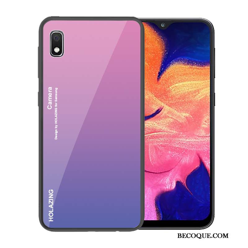 Futerał Samsung Galaxy A10 Ochraniacz Szkło Niebieski, Etui Samsung Galaxy A10 Gradientna Telefon