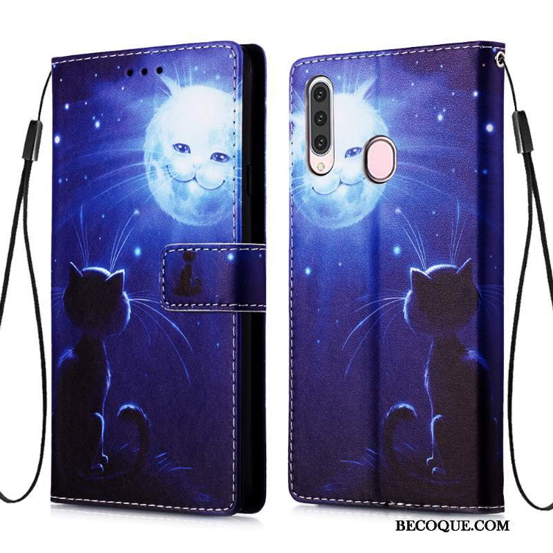 Futerał Samsung Galaxy A20s Pokrowce Osobowość Niebieski, Etui Samsung Galaxy A20s Miękki Karta