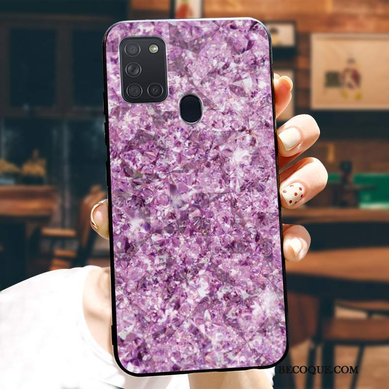 Futerał Samsung Galaxy A21s Torby Czerwony Netto Szary, Etui Samsung Galaxy A21s Moda Anti-fallna Telefon