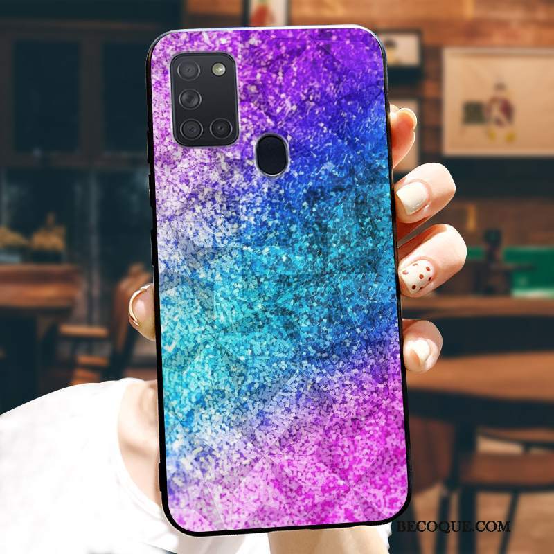 Futerał Samsung Galaxy A21s Torby Czerwony Netto Szary, Etui Samsung Galaxy A21s Moda Anti-fallna Telefon