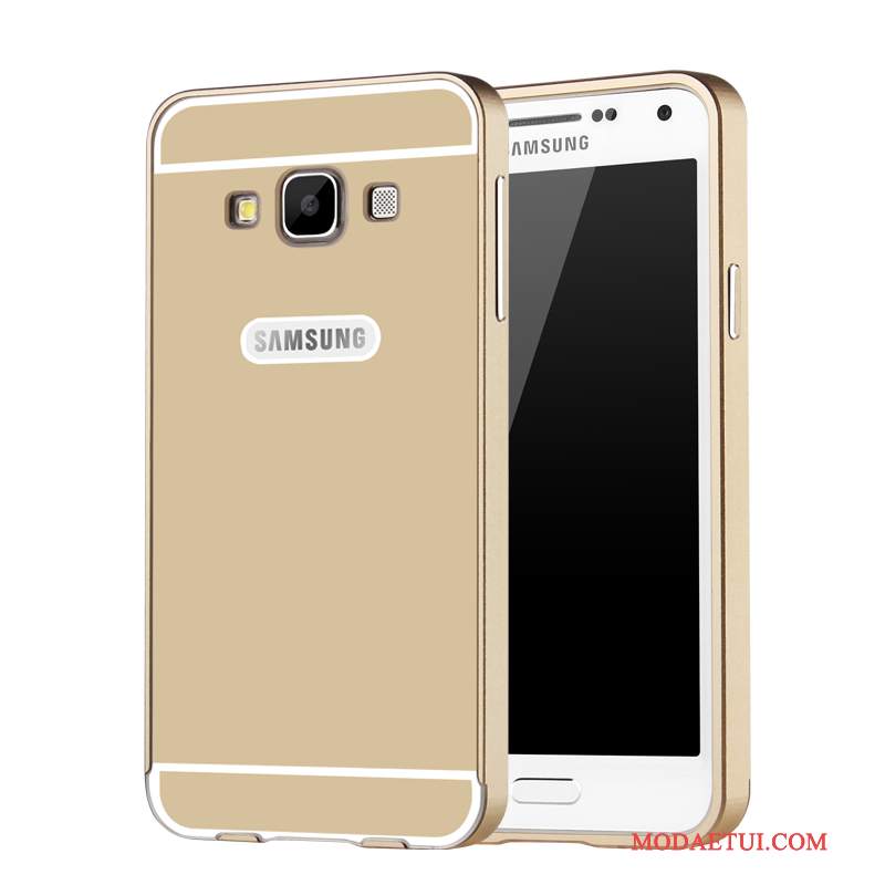 Futerał Samsung Galaxy A3 2015 Metal Niebieskina Telefon, Etui Samsung Galaxy A3 2015 Ochraniacz Granica