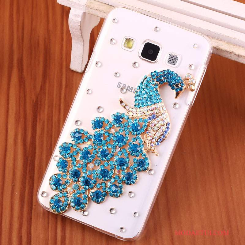 Futerał Samsung Galaxy A3 2015 Rhinestone Złotona Telefon, Etui Samsung Galaxy A3 2015 Ochraniacz Trudno Anti-fall