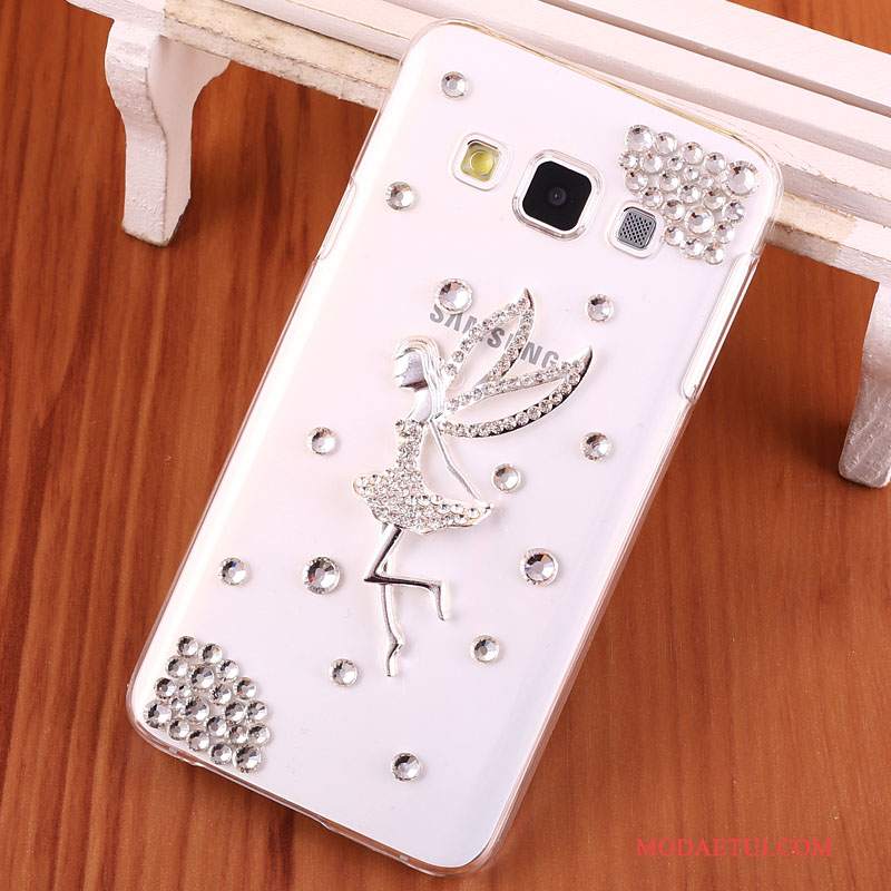 Futerał Samsung Galaxy A3 2015 Rhinestone Złotona Telefon, Etui Samsung Galaxy A3 2015 Ochraniacz Trudno Anti-fall