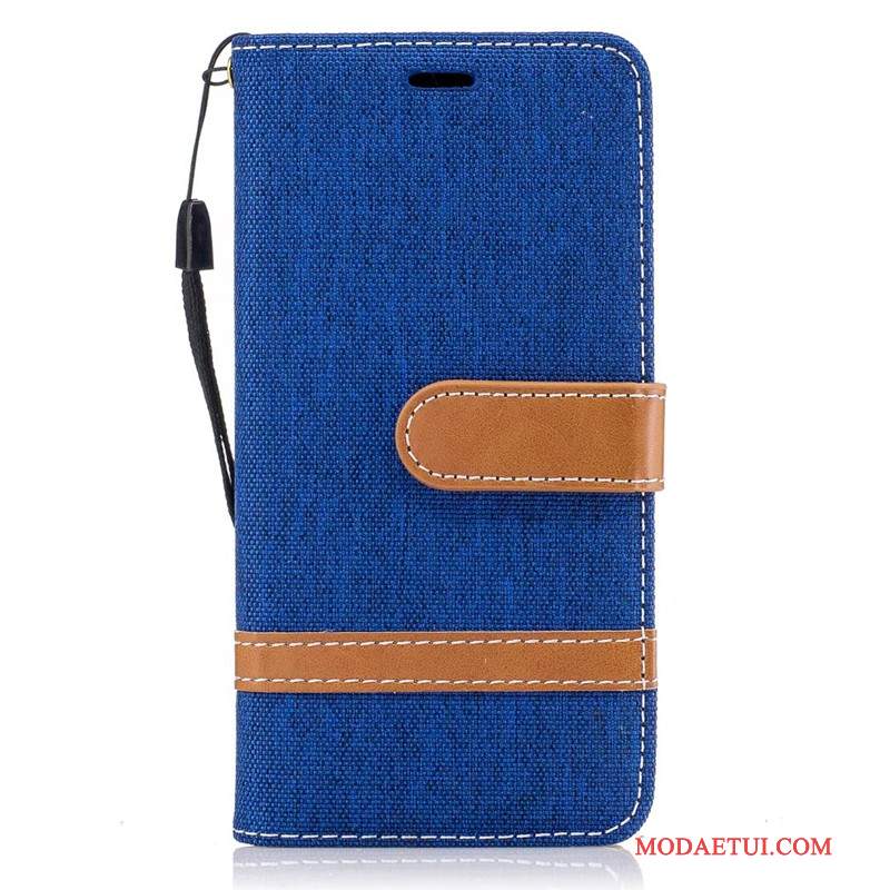 Futerał Samsung Galaxy A3 2016 Portfel Czerwony Denim, Etui Samsung Galaxy A3 2016 Skóra