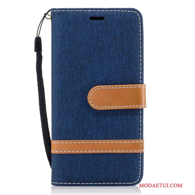 Futerał Samsung Galaxy A3 2016 Portfel Czerwony Denim, Etui Samsung Galaxy A3 2016 Skóra