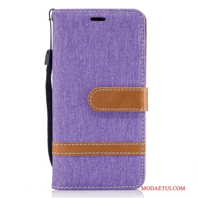 Futerał Samsung Galaxy A3 2016 Portfel Czerwony Denim, Etui Samsung Galaxy A3 2016 Skóra