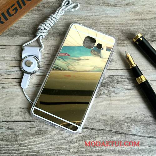 Futerał Samsung Galaxy A3 2016 Wspornik Lustro Anti-fall, Etui Samsung Galaxy A3 2016 Ochraniacz Na Telefon Wiszące Ozdoby