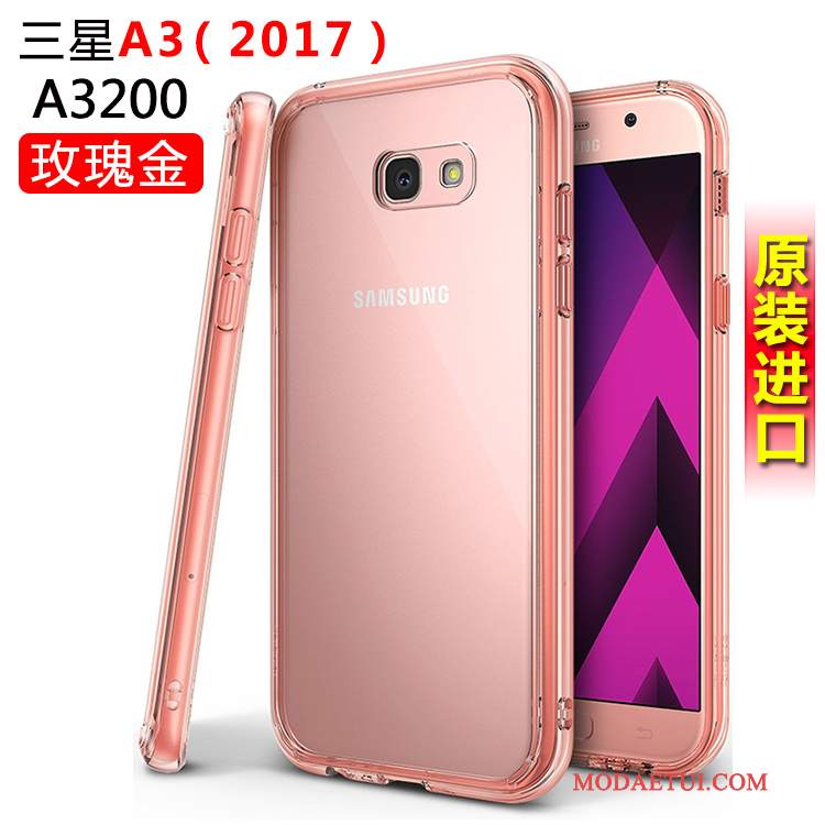 Futerał Samsung Galaxy A3 2017 Silikonowe Biały Anti-fall, Etui Samsung Galaxy A3 2017 Ochraniacz Na Telefon