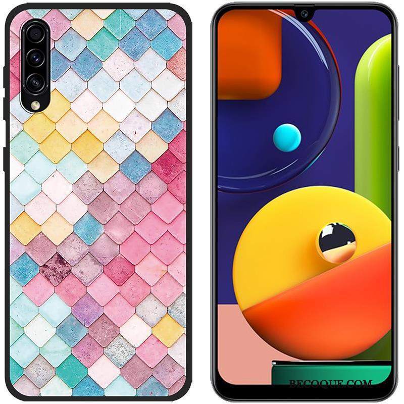 Futerał Samsung Galaxy A30s Kreskówka Zielony Płótno, Etui Samsung Galaxy A30s Ochraniacz Anti-fallna Telefon