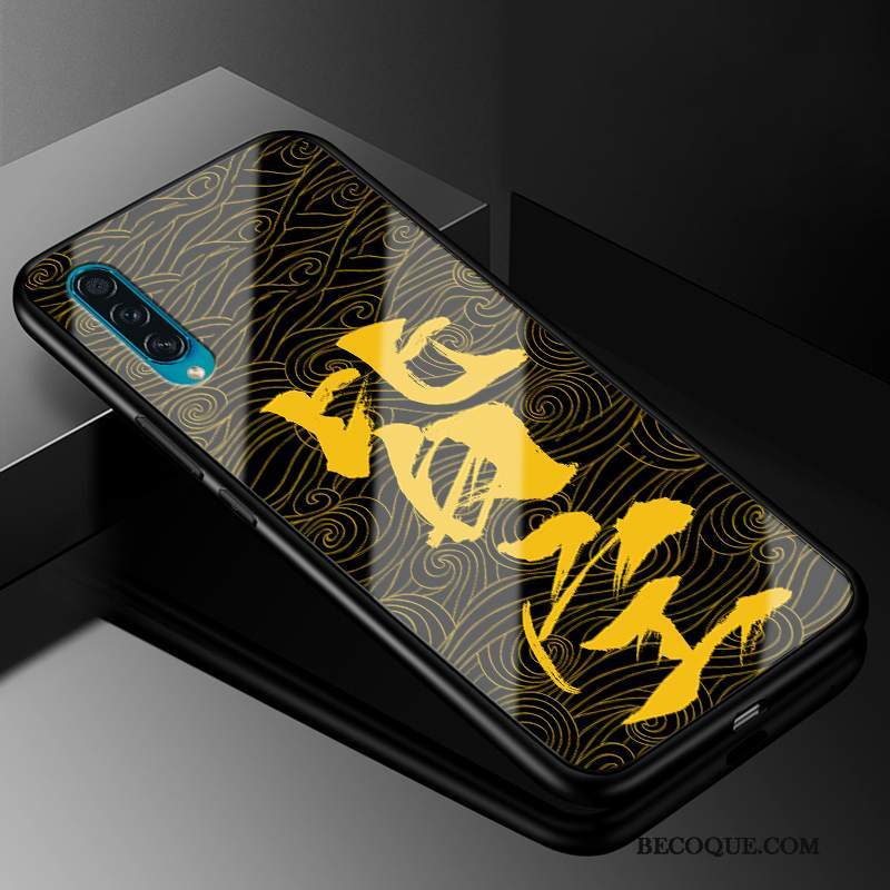 Futerał Samsung Galaxy A30s Moda Żółty Trudno, Etui Samsung Galaxy A30s Miękki Modna Markana Telefon