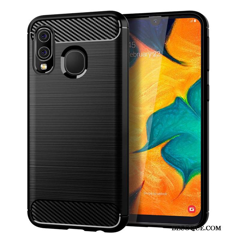 Futerał Samsung Galaxy A40 Miękki Jedwab Niebieski, Etui Samsung Galaxy A40 Silikonowe Włókno Wzór