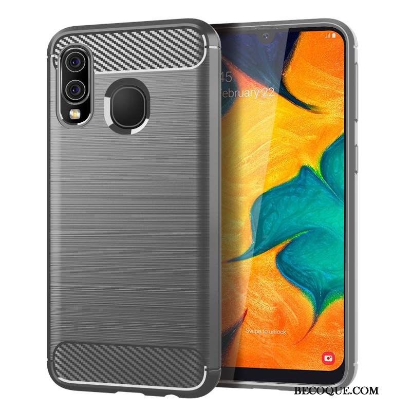 Futerał Samsung Galaxy A40 Miękki Jedwab Niebieski, Etui Samsung Galaxy A40 Silikonowe Włókno Wzór